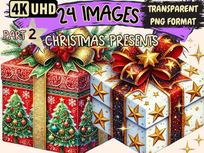 Christmas Presents (P2) Clipart Christmas Gift Art - Wonders Artist