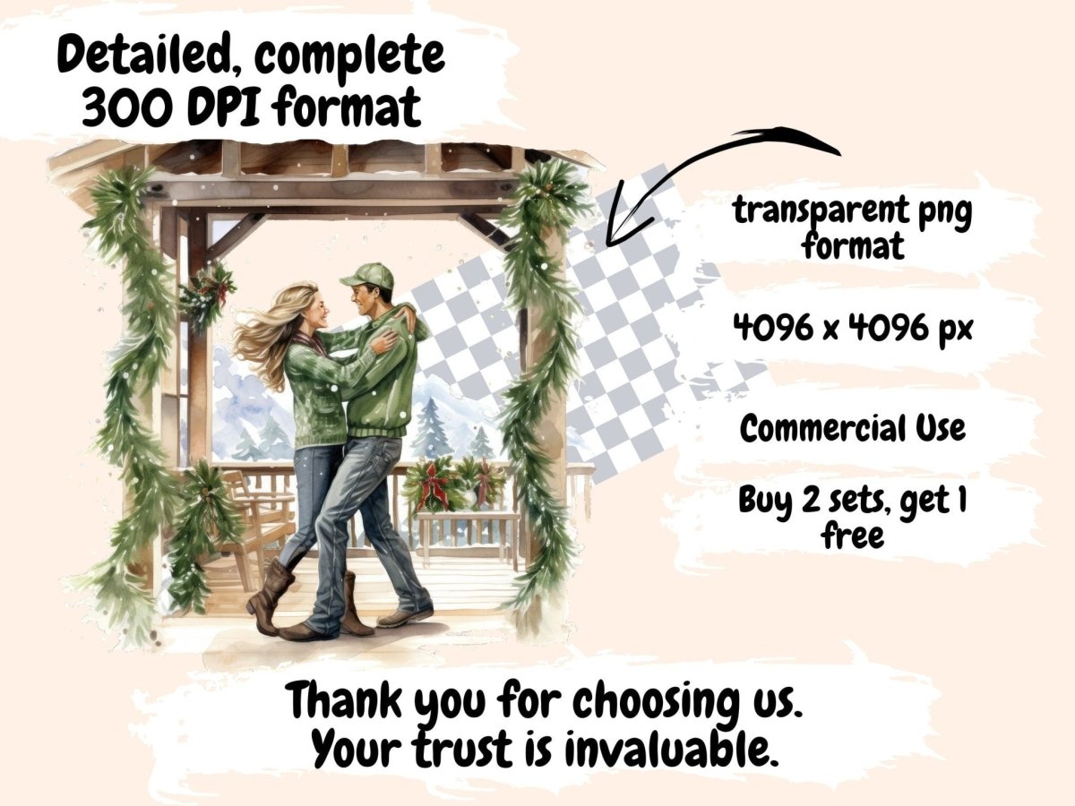 Christmas Ranch Watercolor Clipart christmas barn png - Wonders Artist