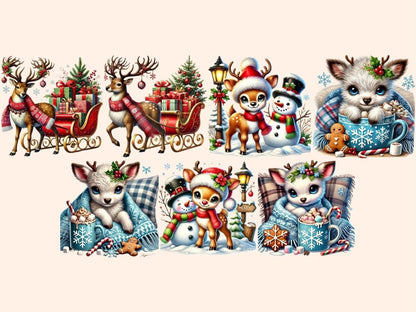 Christmas Reindeer Clipart Christmas Deer Art - Wonders Artist