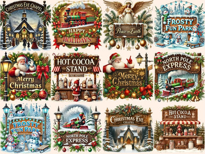 Christmas Signposts (P2) Clipart Christmas Signposts - Wonders Artist