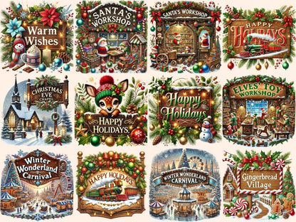 Christmas Signposts (P3) Clipart Christmas Signposts - Wonders Artist