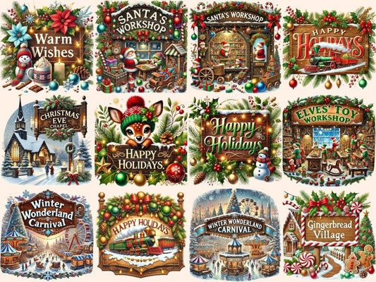 Vánoční ukazatele (P3) Clipart