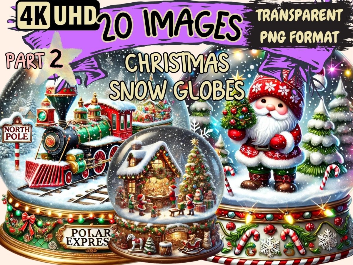 Christmas Snow Globes (P2) Clipart christmas clipart - Wonders Artist