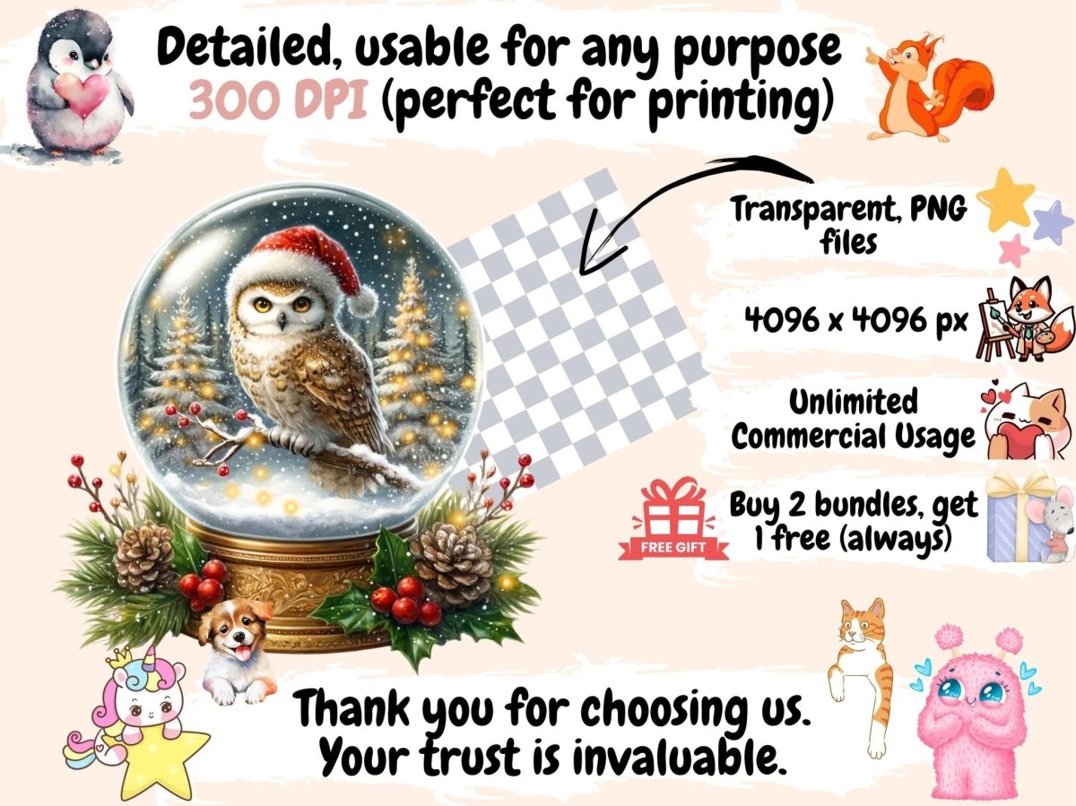 Christmas Snow Globes (P2) Clipart christmas clipart - Wonders Artist