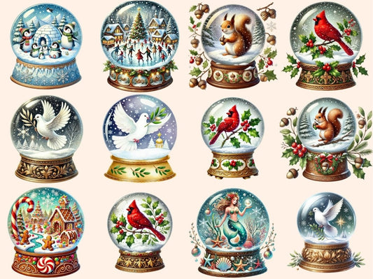 圣诞雪花球 (P4) 剪贴画