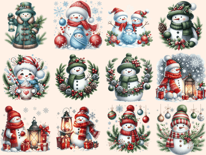 Christmas Snowman Clipart autopost Christmas clip art Christmas printables - WondersArtist
