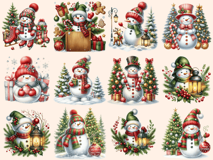 Christmas Snowman Clipart autopost Christmas clip art Christmas printables - WondersArtist