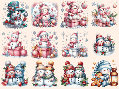 Christmas Snowman Clipart autopost Christmas clip art Christmas printables - WondersArtist