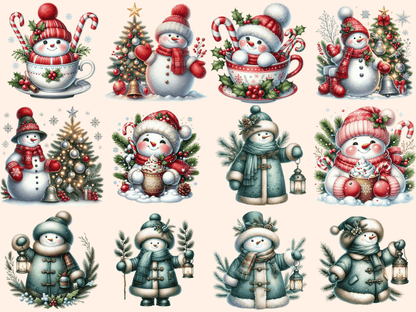 Christmas Snowman Clipart autopost Christmas clip art Christmas printables - WondersArtist