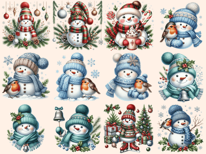 Christmas Snowman Clipart autopost Christmas clip art Christmas printables - WondersArtist