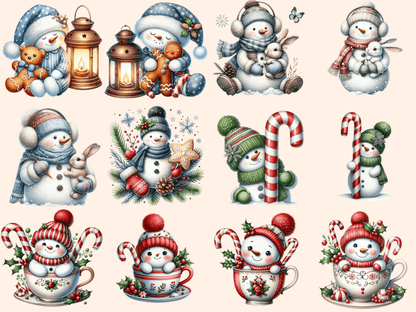 Christmas Snowman Clipart autopost Christmas clip art Christmas printables - WondersArtist