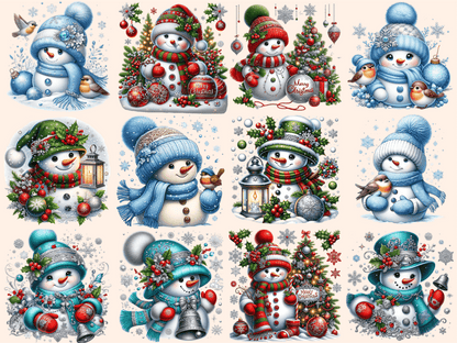 Christmas Snowman Clipart autopost Christmas clip art Christmas printables - WondersArtist