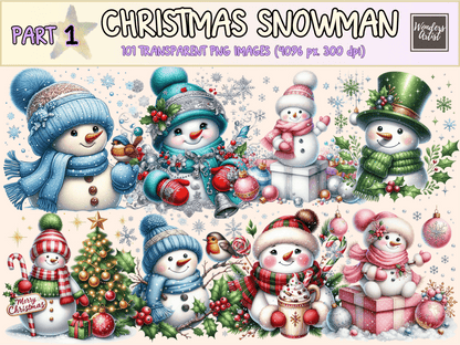 Christmas Snowman Clipart autopost Christmas clip art Christmas printables - WondersArtist