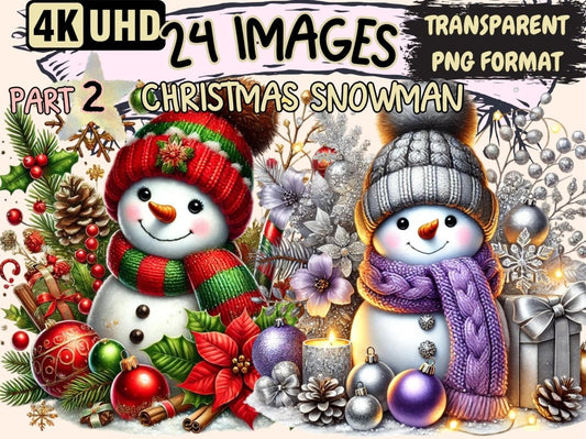 Christmas Snowman (P2) Clipart Christmas Snowman - Wonders Artist