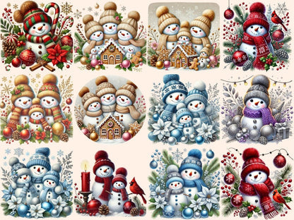 Christmas Snowman (P3) Clipart Christmas Snowman - Wonders Artist