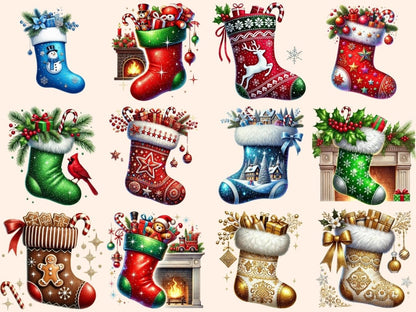 Christmas Stockings Clipart christmas clipart - Wonders Artist