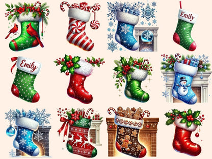 Christmas Stockings Clipart christmas clipart - Wonders Artist