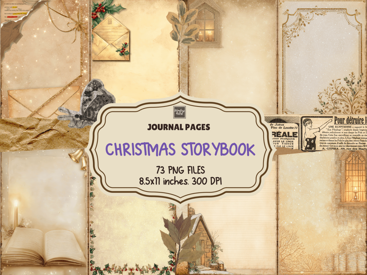 Christmas Storybook Journal Pages All Bundles Journal Pages new bundles all - WondersArtist