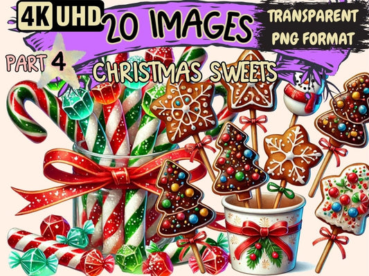 Christmas Sweets (P4) Clipart Candy Clipart Xmas - Wonders Artist
