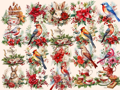 Christmas Tea Watercolor Clipart christmas clipart - Wonders Artist