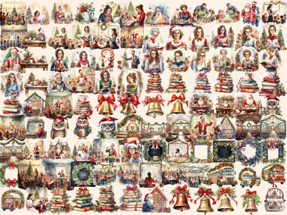 Christmas Teachers Watercolor Clipart christmas classroom - Wonders Artist