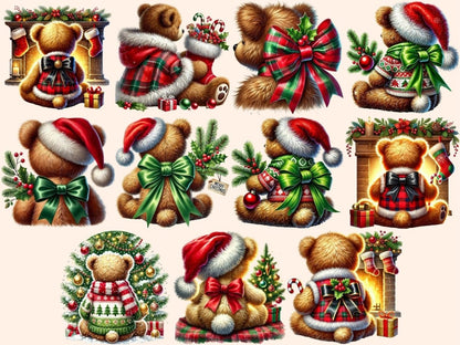 Christmas Teddies (P2) Clipart christmas bear png - Wonders Artist
