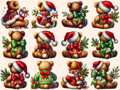 Christmas Teddies (P2) Clipart christmas bear png - Wonders Artist
