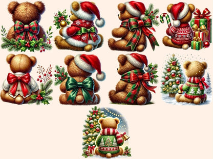 Christmas Teddies (P3) Clipart christmas bear png - Wonders Artist