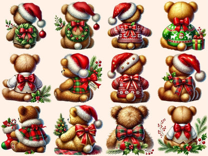 Christmas Teddies (P3) Clipart christmas bear png - Wonders Artist
