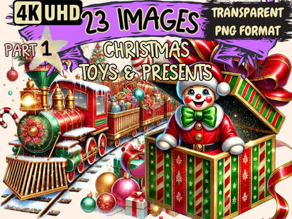 Christmas Toys & Presents Clipart Christmas Gifts Art - Wonders Artist