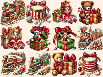 Christmas Toys & Presents Clipart Christmas Gifts Art - Wonders Artist