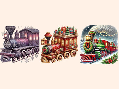 Christmas Trains Clipart Christmas Train Art - Wonders Artist