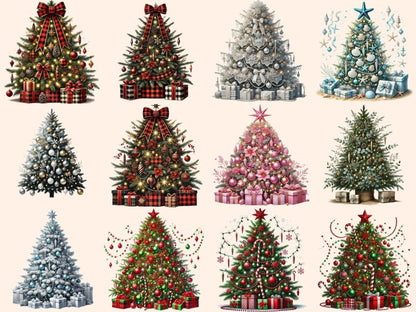 Christmas Trees (P2) Clipart Christmas Pines - Wonders Artist