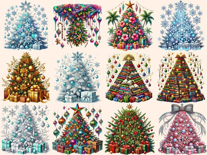 Christmas Trees (P4) Clipart Christmas Pines - Wonders Artist