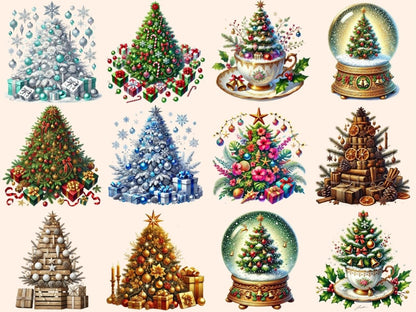 Christmas Trees (P5) Clipart Christmas Pines - Wonders Artist