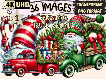 Christmas Truck Gnomes Clipart christmas clipart - Wonders Artist