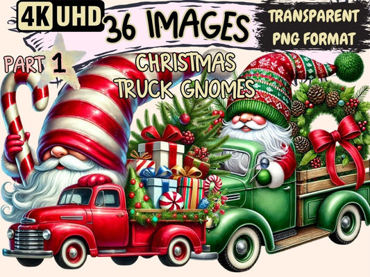 Christmas Truck Gnomes Clipart christmas clipart - Wonders Artist