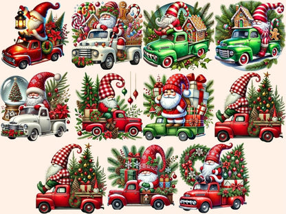 Christmas Truck Gnomes Clipart christmas clipart - Wonders Artist