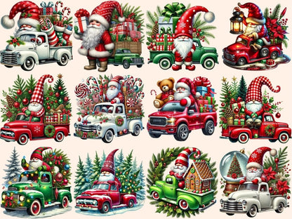 Christmas Truck Gnomes Clipart christmas clipart - Wonders Artist