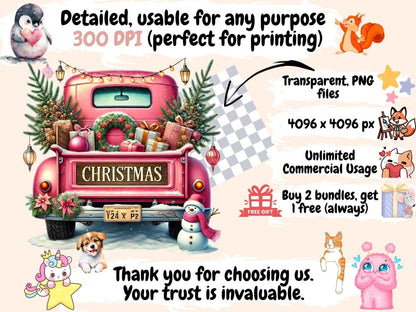 Christmas Trucks Clipart christmas clipart - Wonders Artist