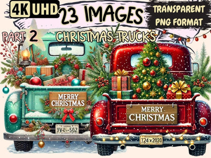 Christmas Trucks (P2) Clipart christmas clipart - Wonders Artist