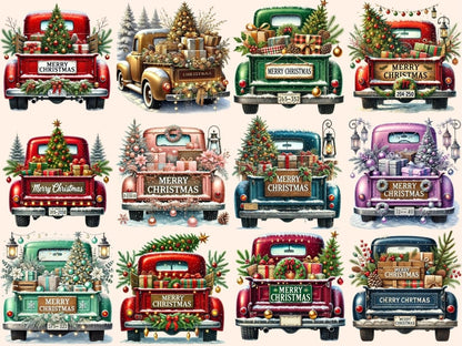 Christmas Trucks (P2) Clipart christmas clipart - Wonders Artist