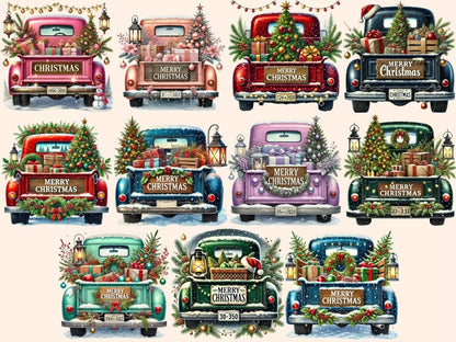 Christmas Trucks (P2) Clipart christmas clipart - Wonders Artist