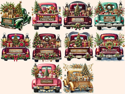 Christmas Trucks (P3) Clipart christmas clipart - Wonders Artist
