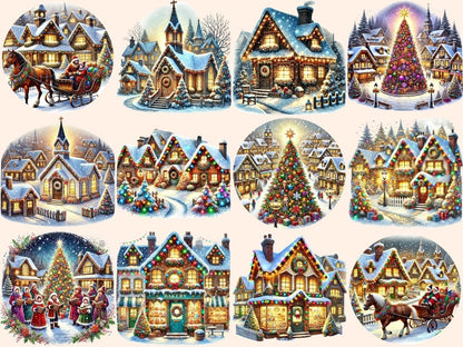 Christmas Villages Clipart christmas clipart - Wonders Artist