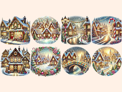 Christmas Villages (P2) Clipart Christmas Scene PNG - Wonders Artist