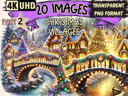 Christmas Villages (P2) Clipart Christmas Scene PNG - Wonders Artist