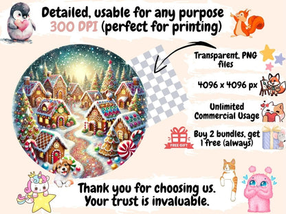 Christmas Villages (P5) Clipart Christmas Scene PNG - Wonders Artist