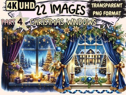 Christmas Windows (P4) Clipart christmas clipart - Wonders Artist