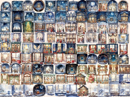 Christmas Windows Watercolor Clipart christmas clipart - Wonders Artist